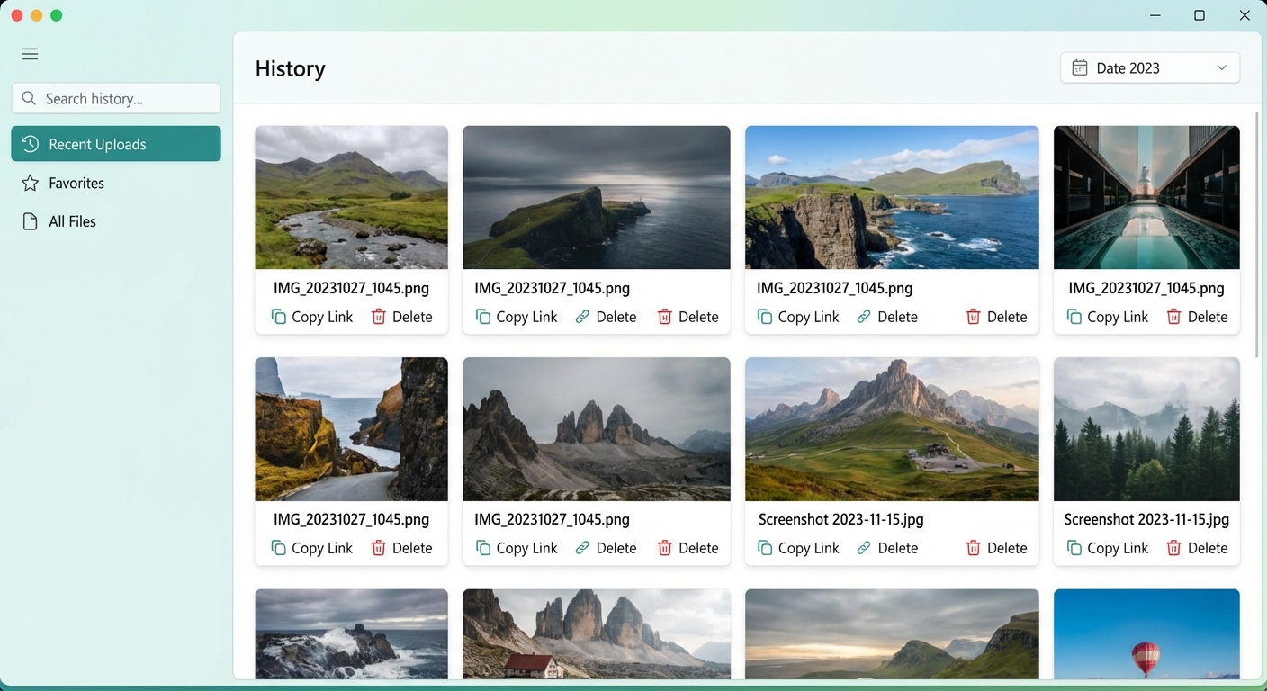 免費圖床歷史管理